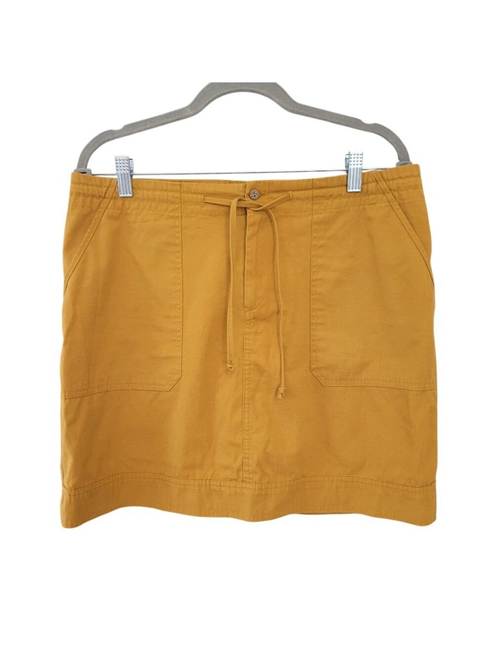 Anthropologie Tiny Mavericks Causal Mini Skirt Womens Size M Mustard Yellow